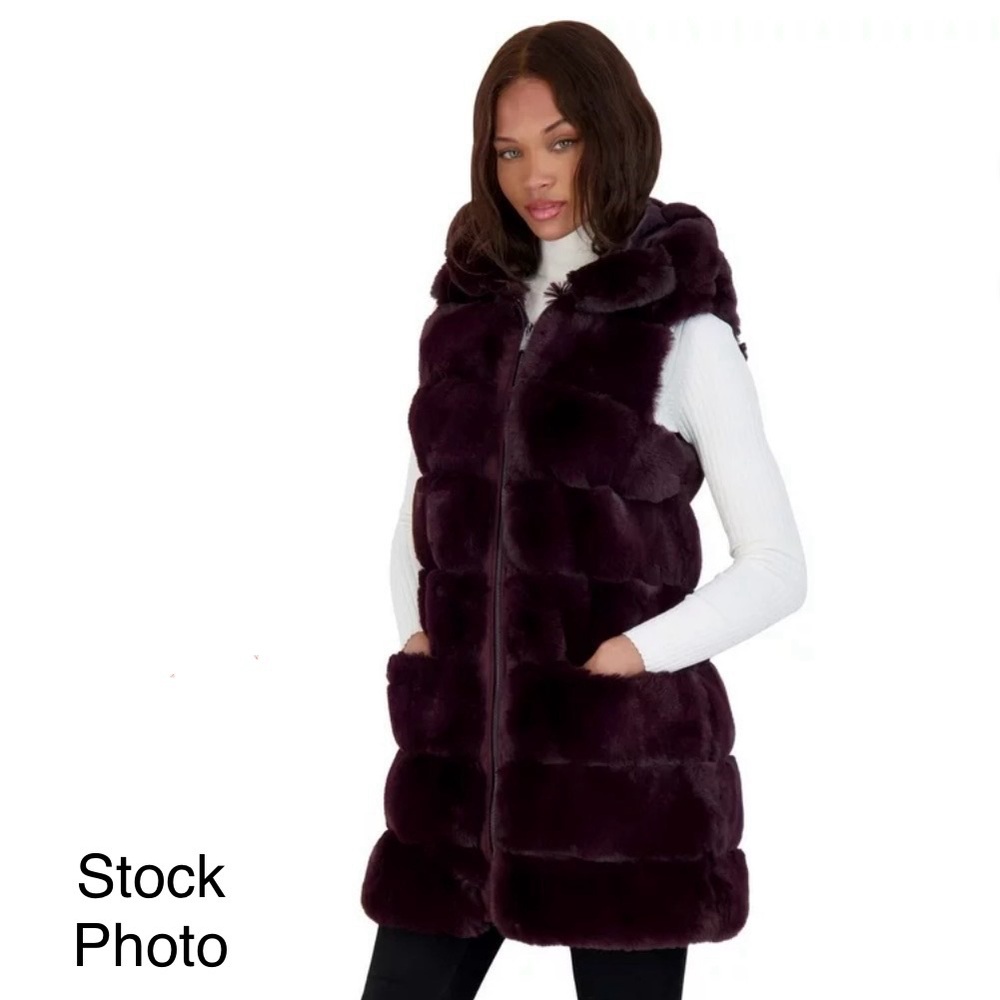 **BNWT** VIA SPIGA FAUX FUR VEST